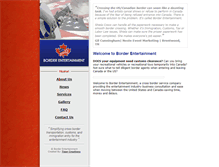 Tablet Screenshot of borderentertainment.com